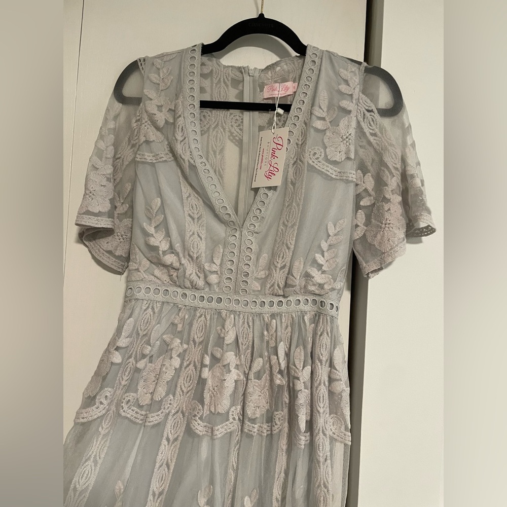 Pink Lily Romper Dress